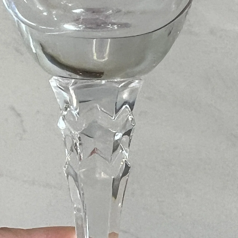 Vtg Towle Crystal Champagne Flutes‎ Austria Stemware Wedding Bridal Shower MCM